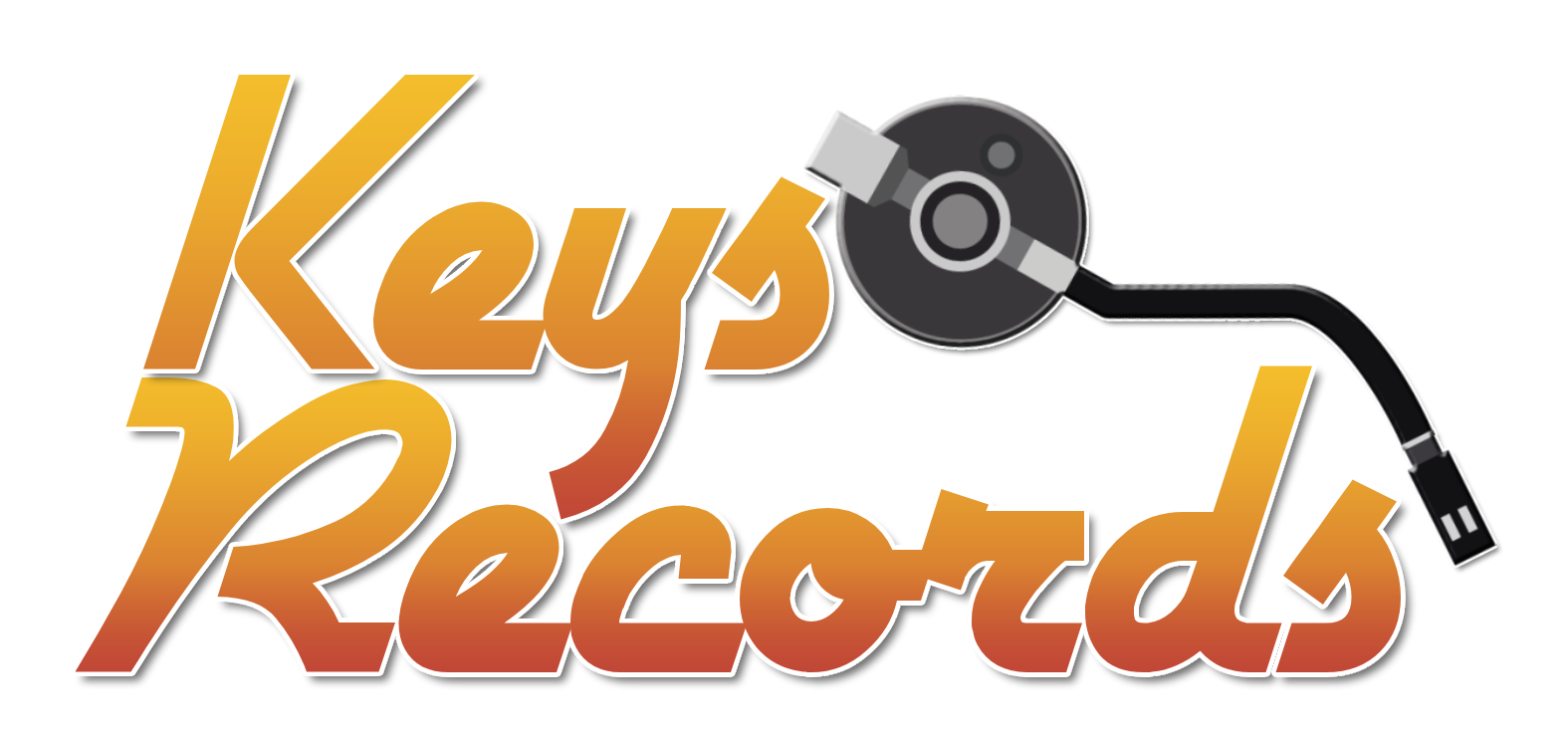 keys records text logo